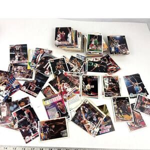 Lot Basketball Trading Cards 1990s Mixed Loose NBA Hoops‎ Sports Topps